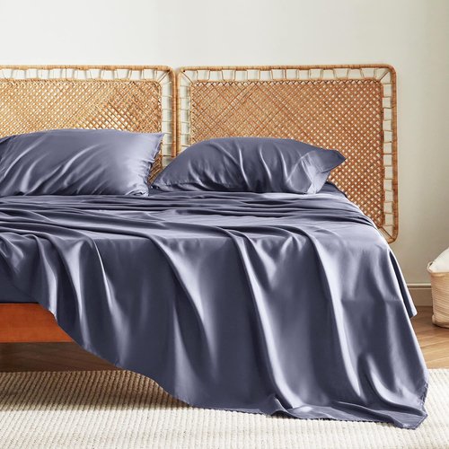 Bedsure Cooling Queen Sheet Set | Soft Linen Cotton Duvet Cover for Ultimate Comfort