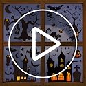 45 PCS Halloween Window Cling Stickers - Castle & Tree Decor for Parties