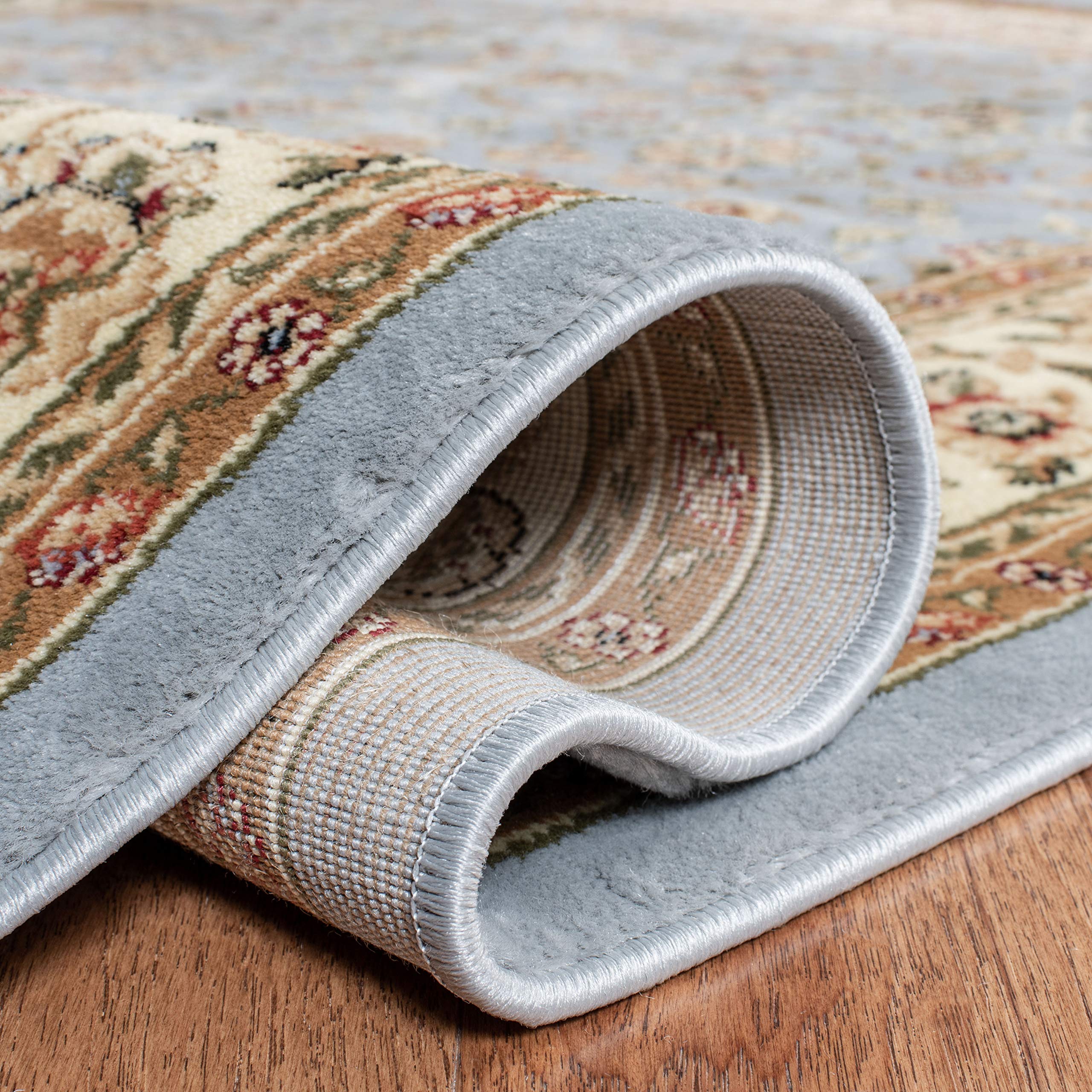 SAFAVIEH Lyndhurst Collection Accent Rug - 2'3" x 4', Light Blue & Ivory, Design, Non-Shedding & Easy Care, Ideal for High Traffic Areas in Entryway, Living Room, Bedroom (LNH312B)