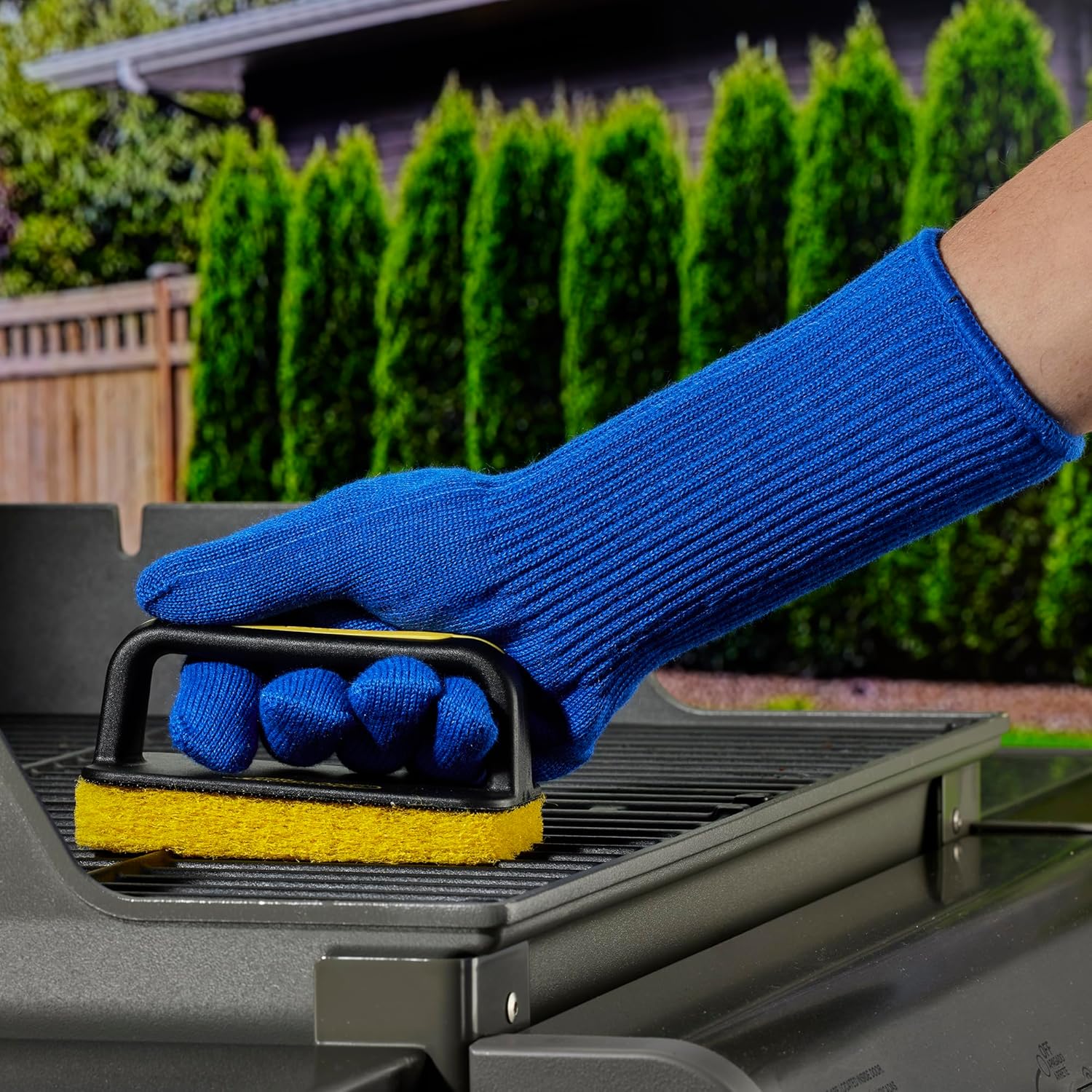 Mr. Bar-B-Q Grill Scrubber Brush Set - Effortless Cleaning with Scrub Daddy Design