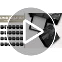 KETAR Black Ring Boxes Bulk - 24 Pack, Cardboard with Foam Insert, 1.57x1.57 in