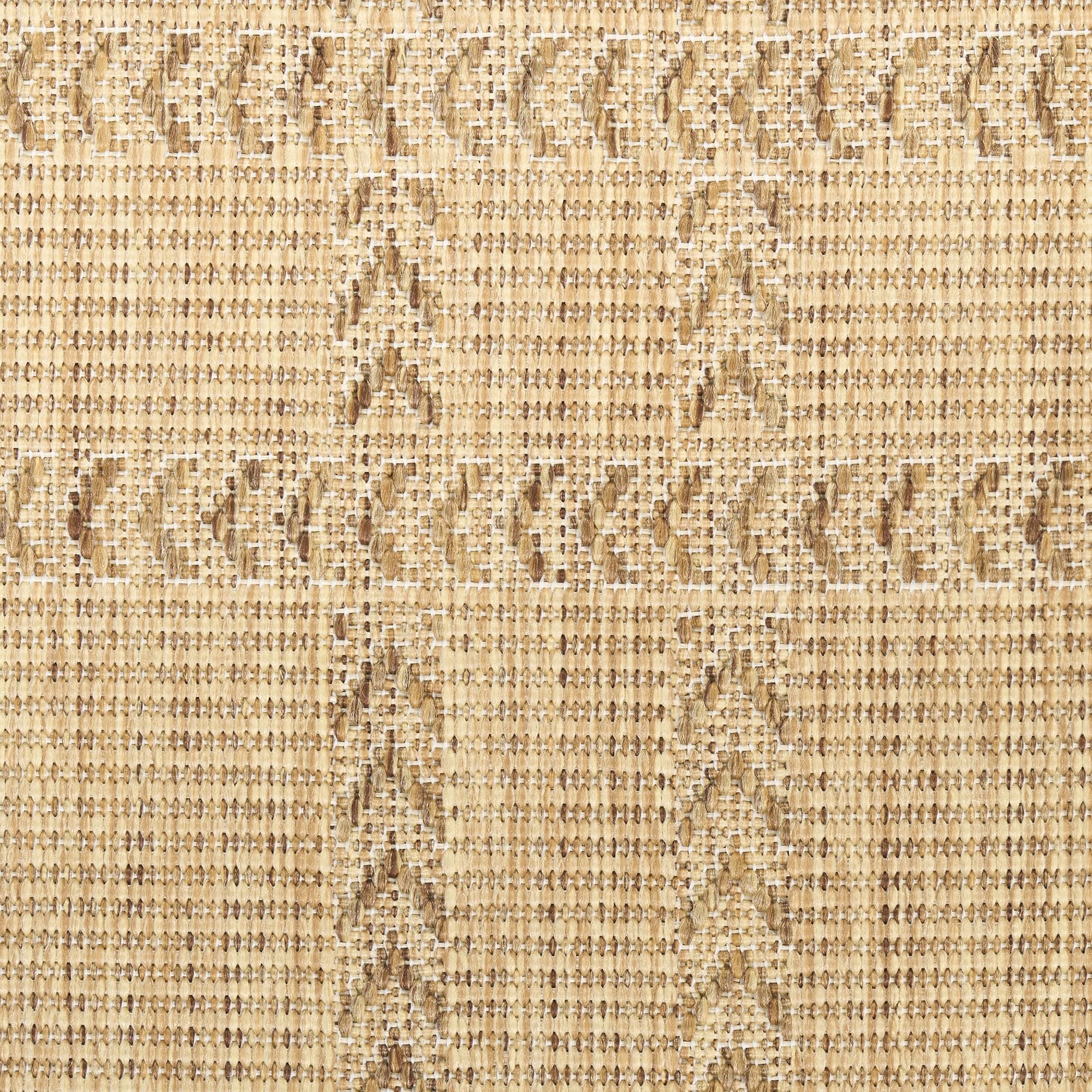 Nourison Home Horizon Indoor/Outdoor Natural 4' x 6' Area Rug - Easy Clean, Non Shedding, Bed Room, Living Room, Dining Room, Kitchen (4' x 6')