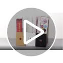 Limitliho 2-Pack Black Cardboard Magazine Holder for Desk Organization