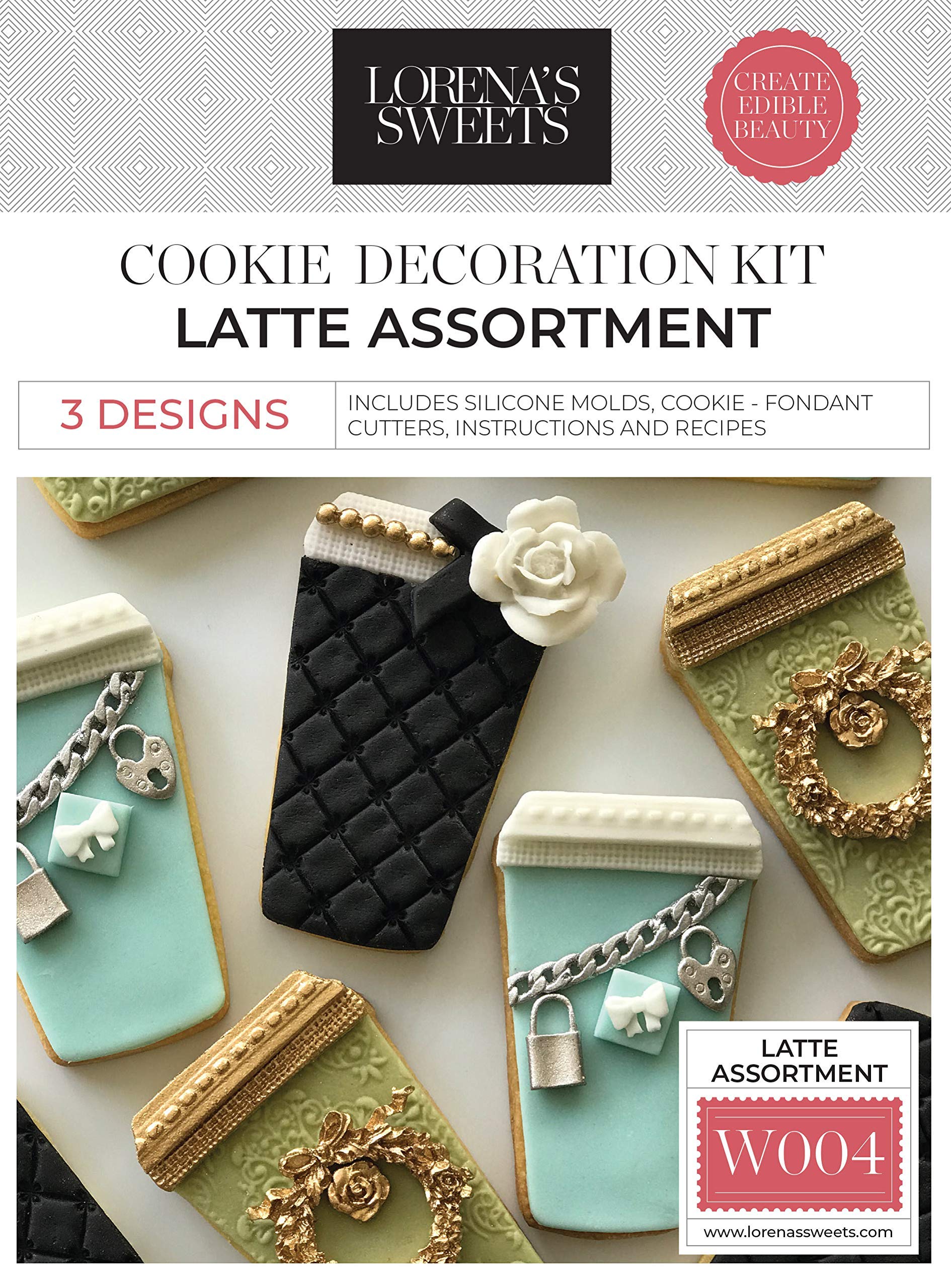Lorena's Sweets Cookie Decoration Kit Latte Assortment