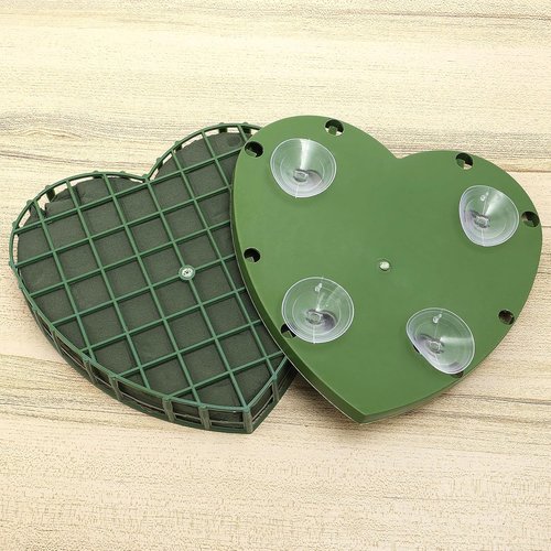 Lurrose Floral Foam - Heart Shaped Wet Foam for Fresh Flower Arrangements | Ideal for Weddings & Funerals