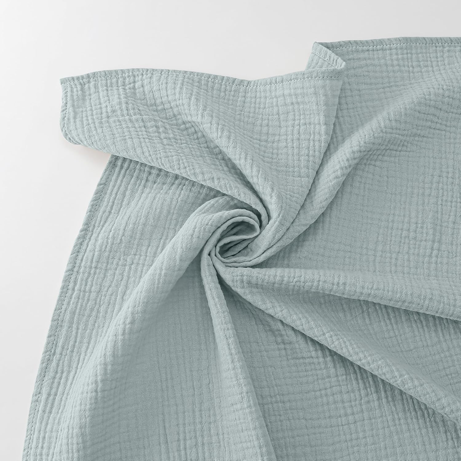 Bearmoss Muslin Swaddle Blankets - Soft & Breathable Baby Blankets | 40 x 38 Inches, 3 Pack (Cloud)