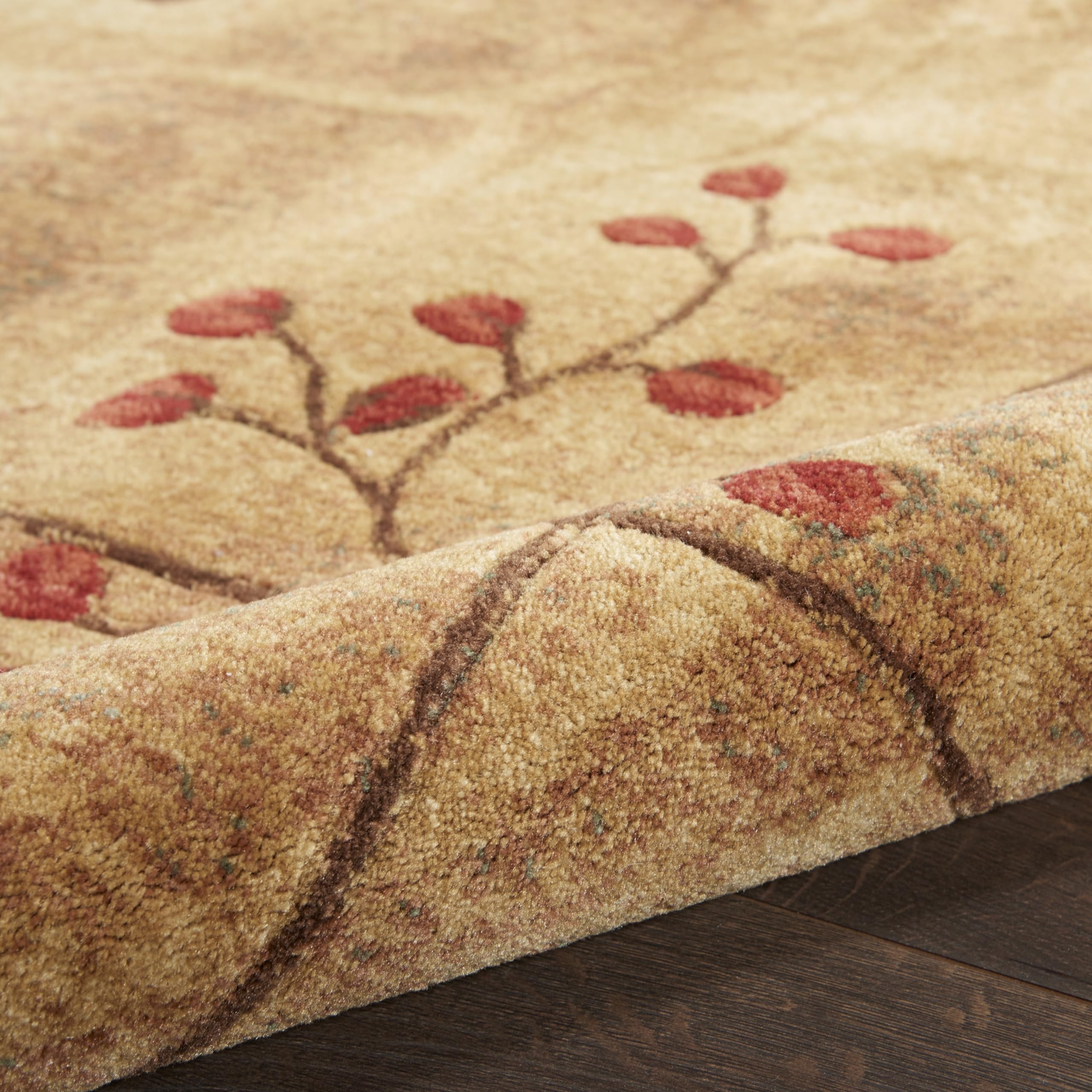 Nourison Home Somerset Latte 2'3" x 10' Area Rug - Easy Clean, Non Shedding, Bed Room, Living Room, Dining Room, Kitchen (10' Runner)