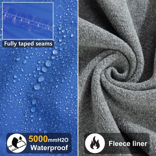 33,000ft Men's 3 in 1 Ski Jakcets with Fleece Jackets Winter Windbreaker Snow Coat Parka for Hiking Sonwboard