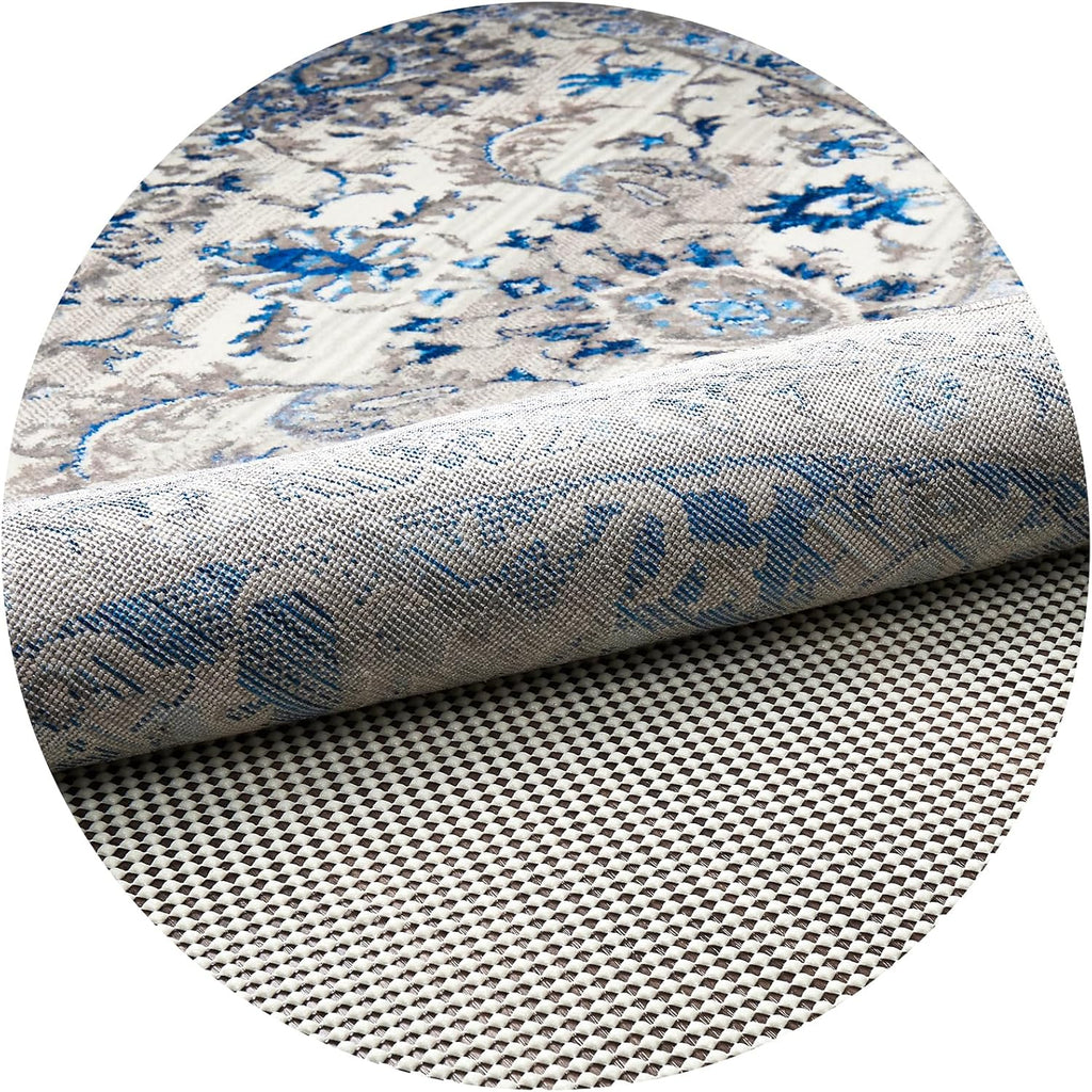 Veken Round Rug Pad Gripper - 4 Ft Size for Hardwood Floors | Non-Slip & Durable
