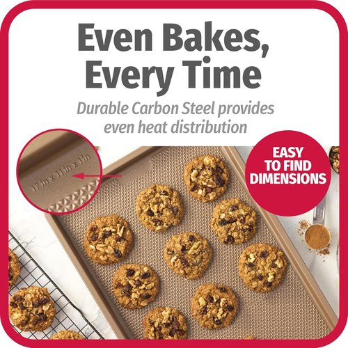 GoodCook BestBake Nonstick Cookie Sheet - 11" x 17" Large Baking Pan for Even Heating & Scratch-Resistant Durability