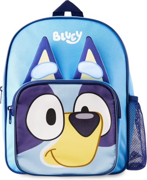 Bluey Mini Backpack - Adjustable Straps for Kids | 11.5x9 in Travel Bag in Blue