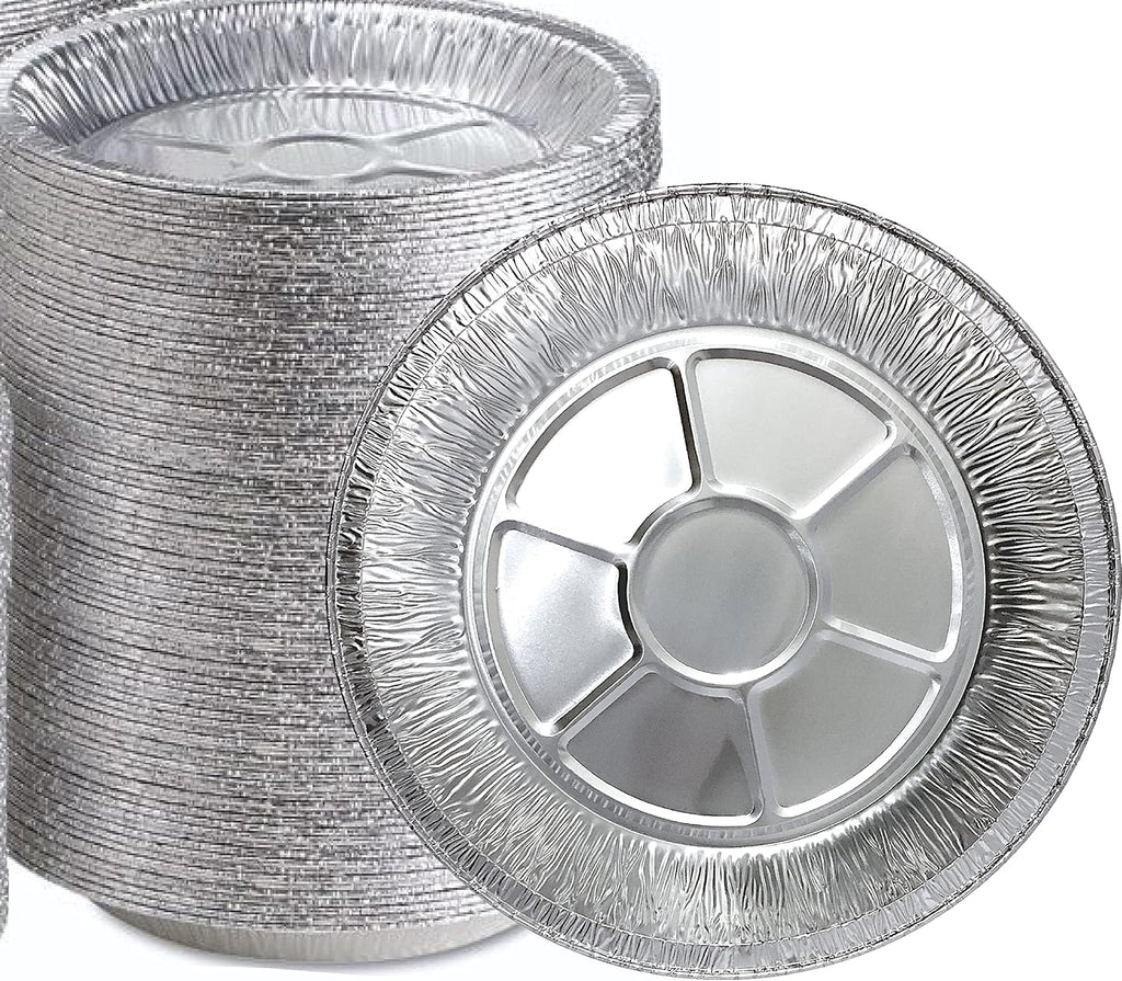 Aluminum Foil Pie Tins - 25 Pack Disposable Baking Pans | Round & Freezer Safe for Quiche, Tarts, Pies