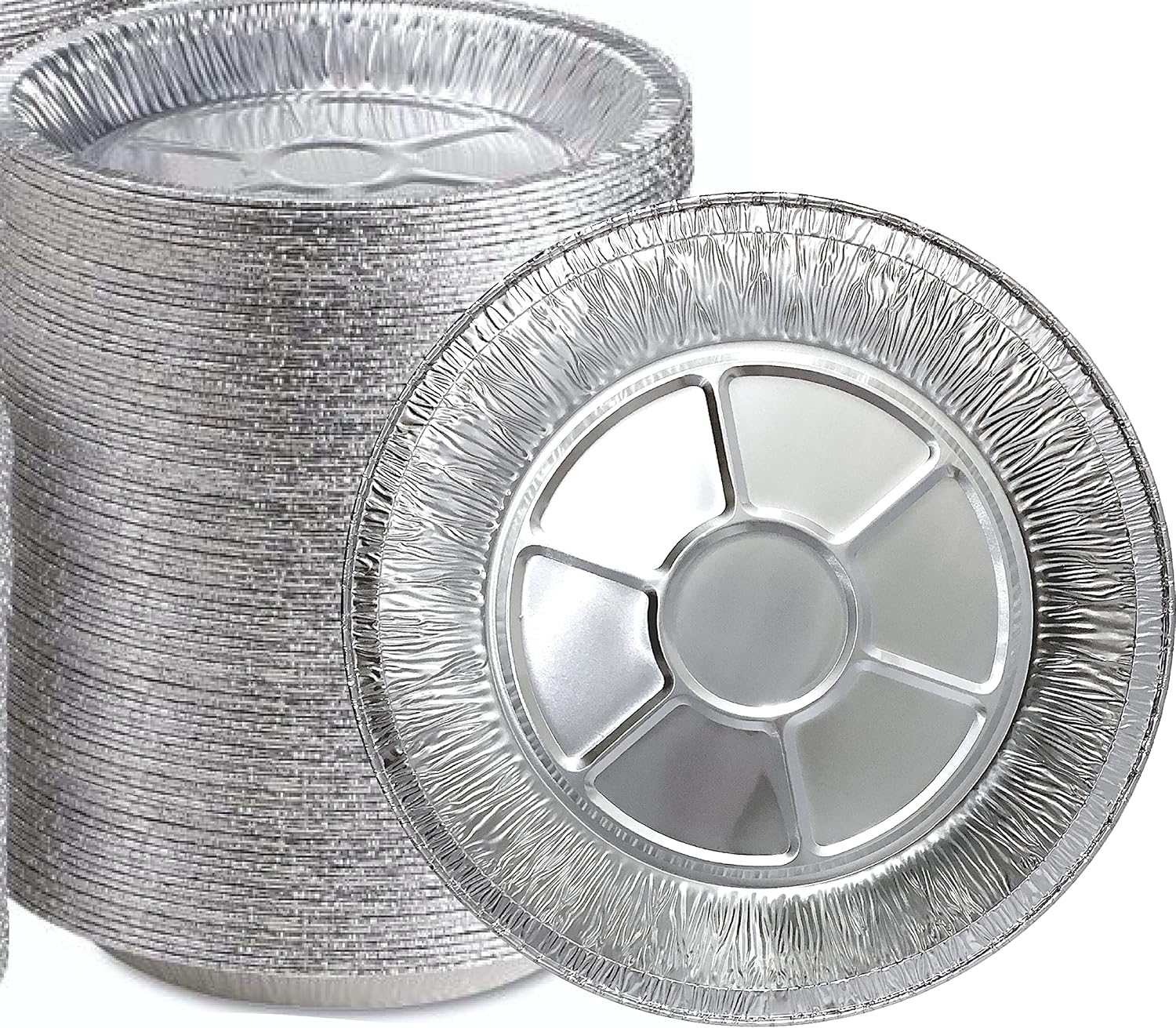 Aluminum Foil Pie Tins - 25 Pack Disposable Baking Pans | Round & Freezer Safe for Quiche, Tarts, Pies