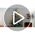 Liliful 15 Pcs Velvet Christmas Tree Ornaments Balls - Dusty Blue, 3.15 Inch