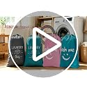 2 Pack XL Travel Laundry Bag, Dirty Clothes Organizer with