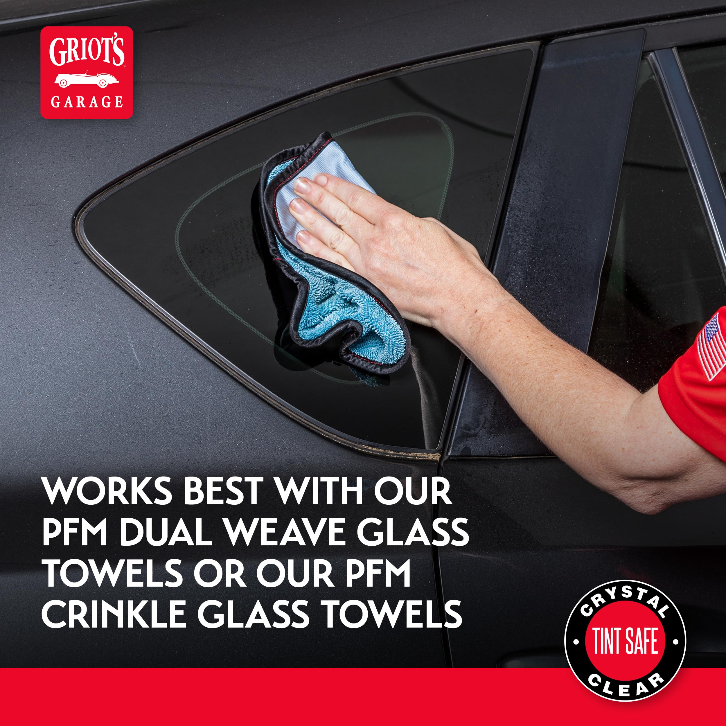 Griot's Garage Window Cleaner, Cleaning Spray for Automotive Windows, Mirrors, Shower Doors, and More, 11108, 35oz