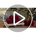 Beige Velvet Christmas Ball Ornaments 4 Inch - Set of 6 Holiday Decor