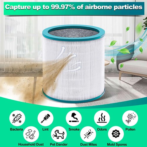 BRENSTEN 1 Pack Replacement Air Purifier Filters for Dyson Tower Purifier Pure Cool Link TP01 TP02 TP03 BP01, AM11, Dyson BP01 Models, Compared to Part # 968126-03 - Premium Activated Carbon Filters