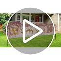 Excelloon Sweet 16 Birthday Banner - Pink Rose Gold Party Decoration