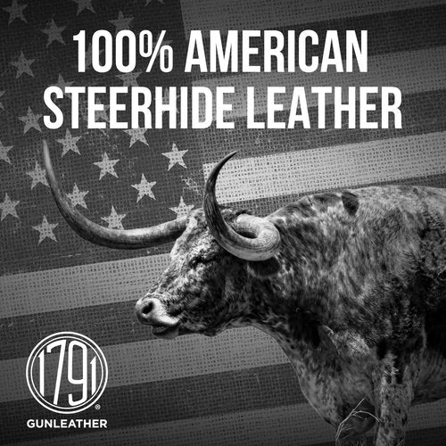 1791 Gunleather 1911 Holster, Right Hand OWB Leather Gun Holster for Belts fits All 1911 Models with 4" and 5" Barrels (Classic Brown)