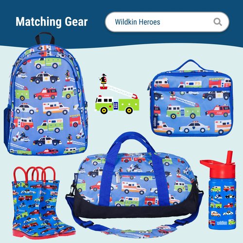Wildkin Kids Microfiber Nap Mat Cover – Soft, Durable & Fits 1.5" Vinyl Sleep Mats (Heroes)