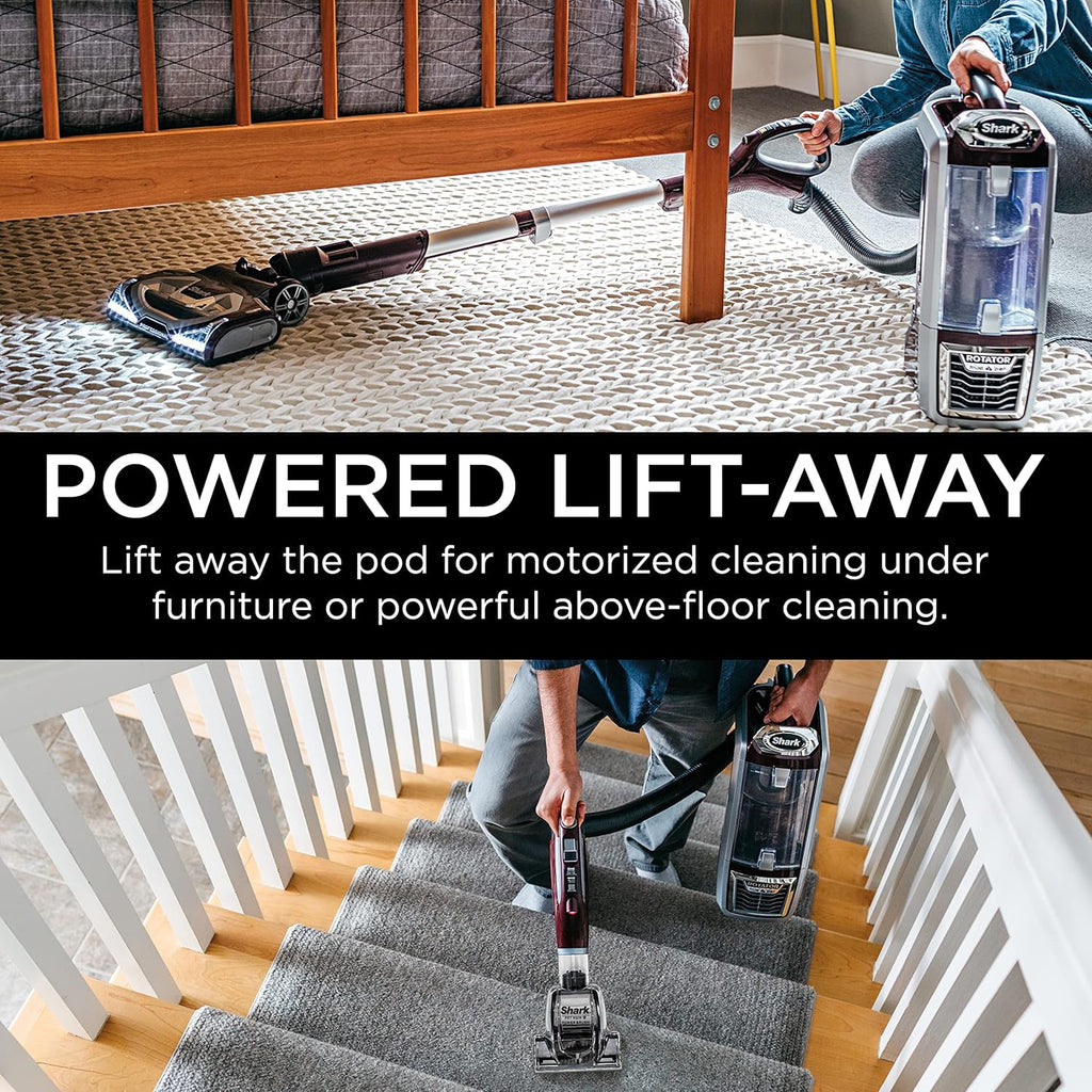 Shark NV752 Rotator Vacuum - Powered Lift-Away TruePet with HEPA Filter & LED Headlights | Bordeaux