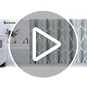 Gelbchu Geometric Shower Curtain, Grey Water-Repellent Fabric, 72x72 Inch