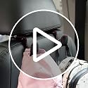 2 Pack Car Headrest Hooks - Durable Microfiber Leather & Alloy, 45lb Capacity