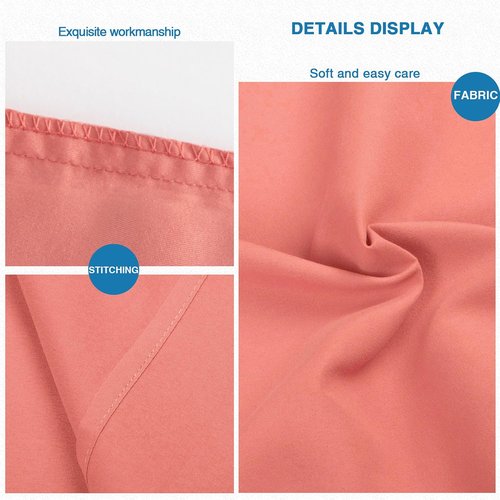 FLXXIE Pillow Cases - Soft Microfiber Standard Size Pillow Covers | Wrinkle & Stain Resistant, 2-Piece Set, 20x26, Coral