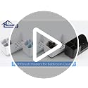 Homtalker Toothbrush Holder Counter Organizer - Detachable, Whitegrey
