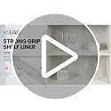 BAGAIL Non-Adhesive Shelf Liner, Heavy-Duty Grip Drawer Liner, 12" x 10FT, Black