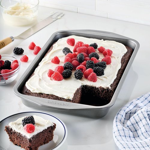 Circulon 51133 Nonstick Baking Pan | Rectangle Cake Pan - 9" x 13", Durable Gray Finish