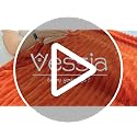 Vessia Cream Striped Flannel Fleece Throw Blanket 50x70 inch