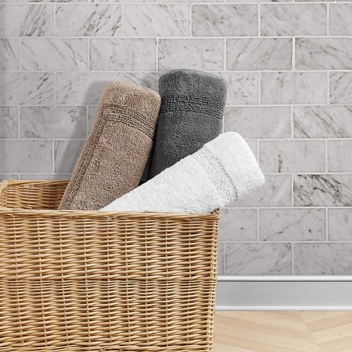Nautica - Runner Rug, Soft & Absorbent Tufted Cotton Bath Rug with Skid-Resistant Backing, Oeko-Tex Certified (Peniston White, 60" x 22")