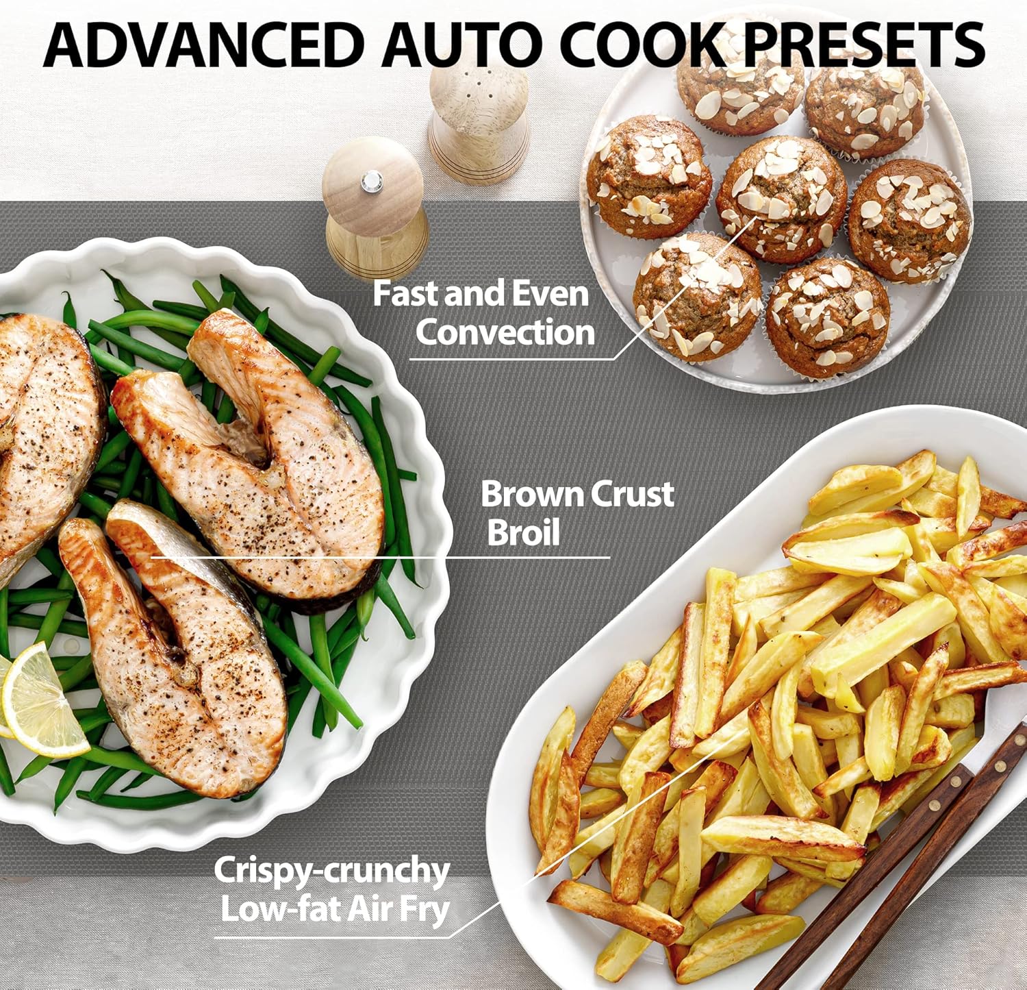 TOSHIBA 8-in-1 Air Fryer Combo Microwave Oven - Convection & Broil, 1.0 Cu.ft, Black Stainless Steel