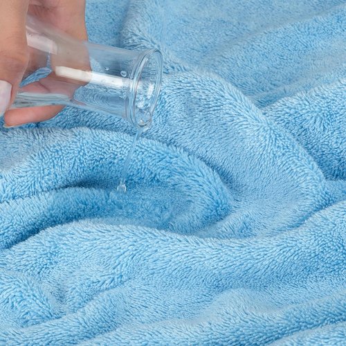 Cotton Paradise 6-Piece Towel Set - 100% Soft Absorbent Turkish Towels | Sky Blue Bath Towels, Hand Towels & Washcloths