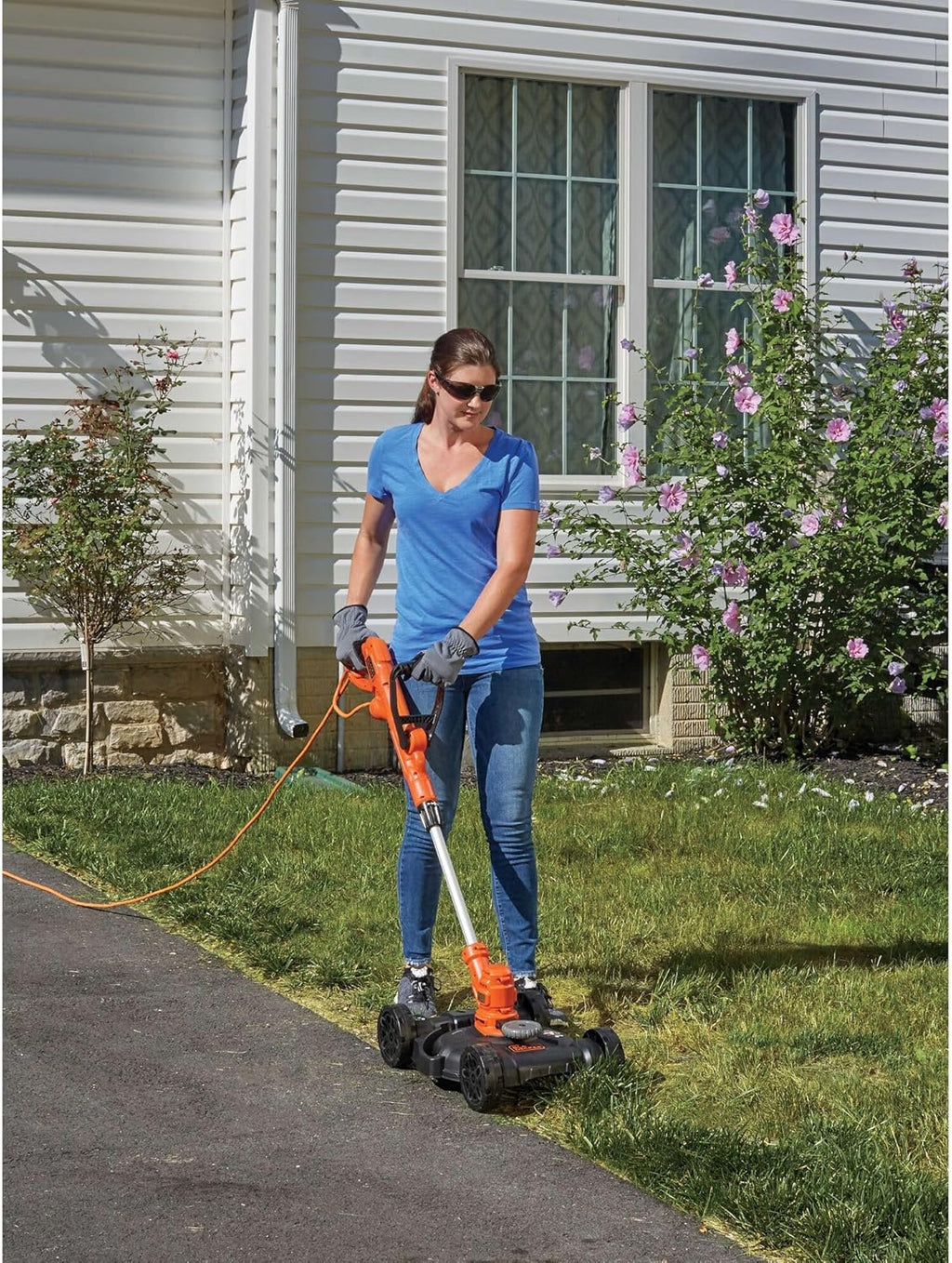 BLACK+DECKER 3-in-1 Electric Lawn Mower Combo - Corded 12-Inch, 6.5 Amp Weed Eater & Edger