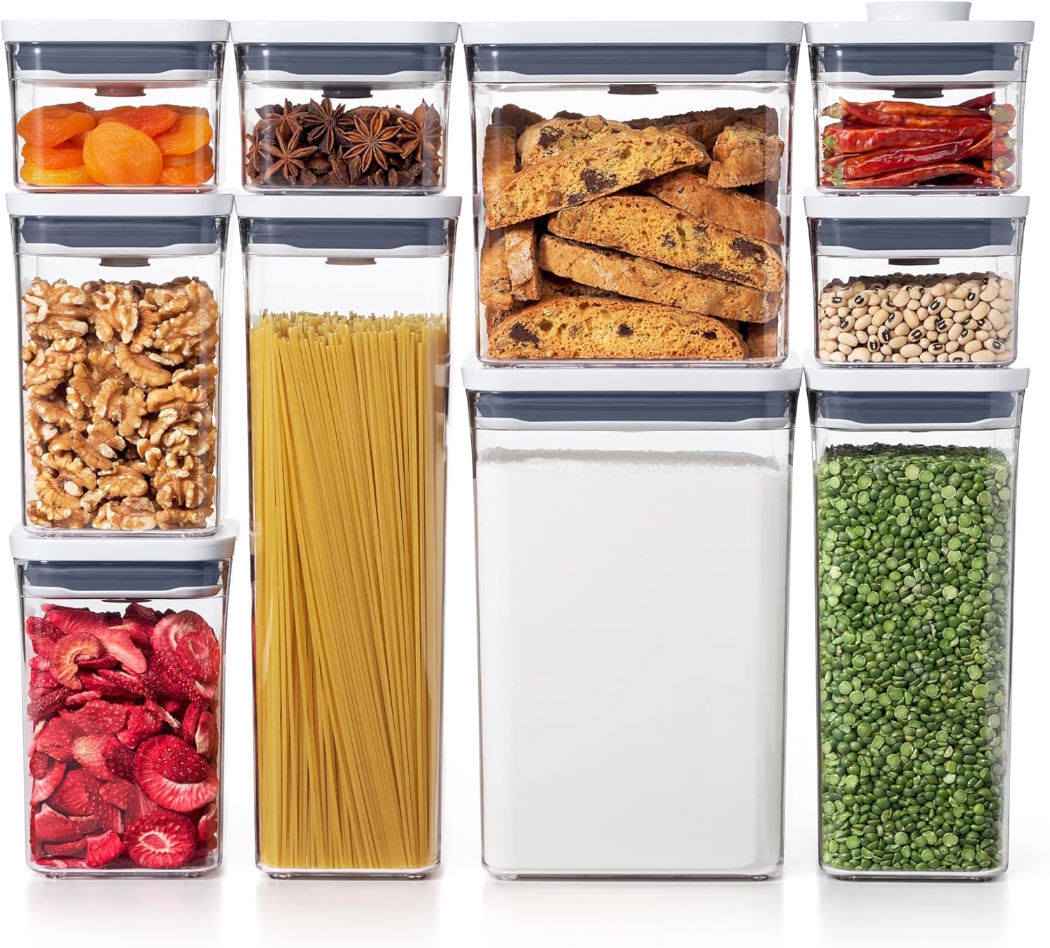 OXO Good Grips 10-Piece POP Container Set - Airtight Food Storage Solution for Freshness