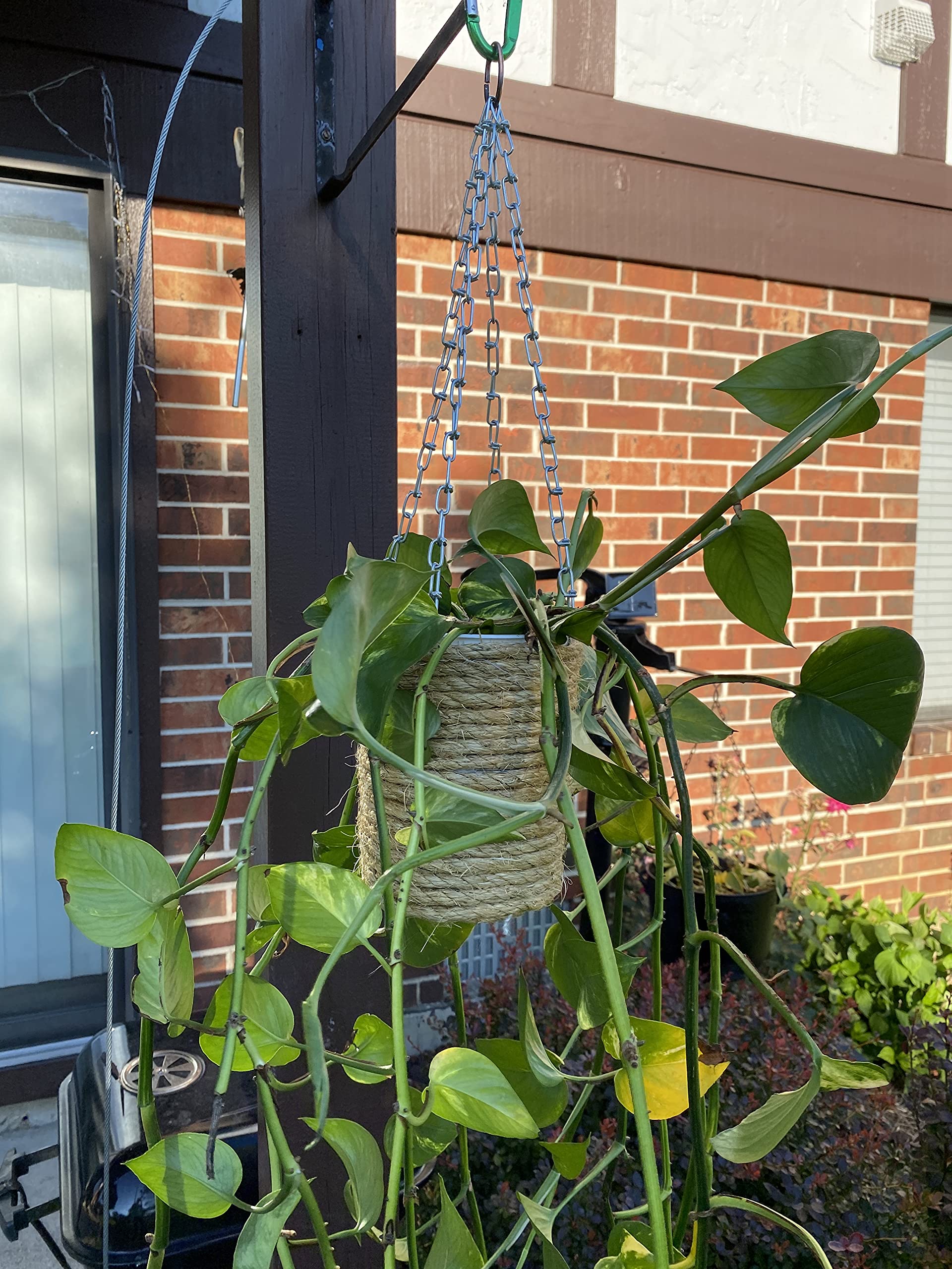 #1 X 15-FT Double Loop Chain, Bright Galvanized,155lbs Capacity, 15ft Clamshell Packing, Ideal for Gates, Porch Swings, Playground, Gymnasium, Padlock Chains, Boat Chains, and Fixture Hanging.