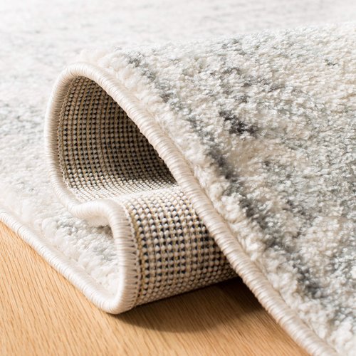 SAFAVIEH Tulum Collection Runner Rug - 2' x 15', Ivory & Grey, Moroccan Boho Distressed Design, Non-Shedding & Easy to Clean, Ideal for Living Room, Hallway, Foyer, Bedroom (TUL271A)