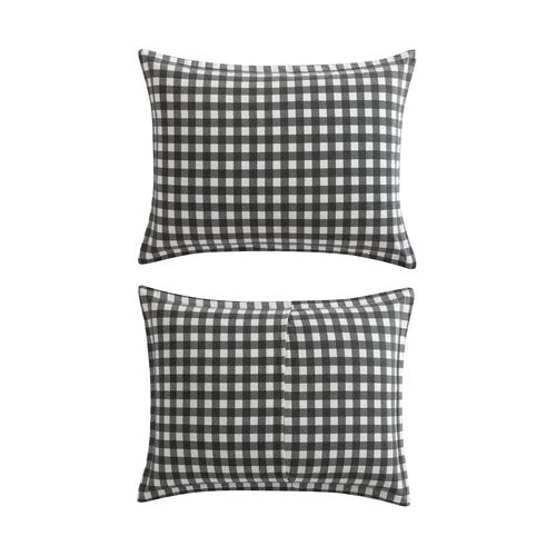 Eddie Bauer - Queen Comforter Set, Reversible Cotton Bedding with Matching Shams, Luxurious Bedding Set for Colder Months (Preston Grey, Queen)