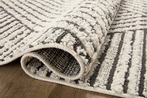 Loloi Fabian Collection FAB-06 Charcoal/Ivory 2'-7" x 7'-6" Runner Rug