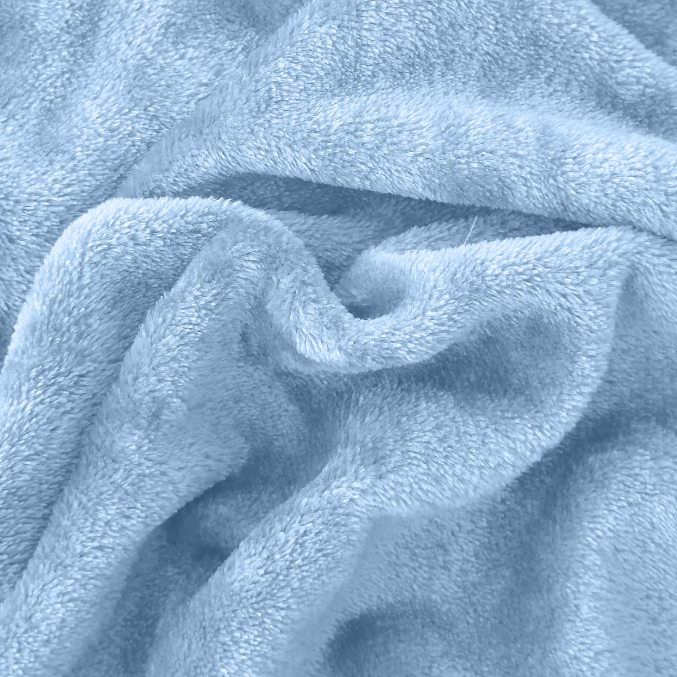 Elegant Comfort Luxuriously Soft 4-Piece Velvet Plush Flannel Sheet Set - Premium Quality - Cozy Warm, Anti-Static, Non Pilling Fuzzy Velvet Flannel Fleece Deep Pocket Sheet Set - Queen, Denim Blue