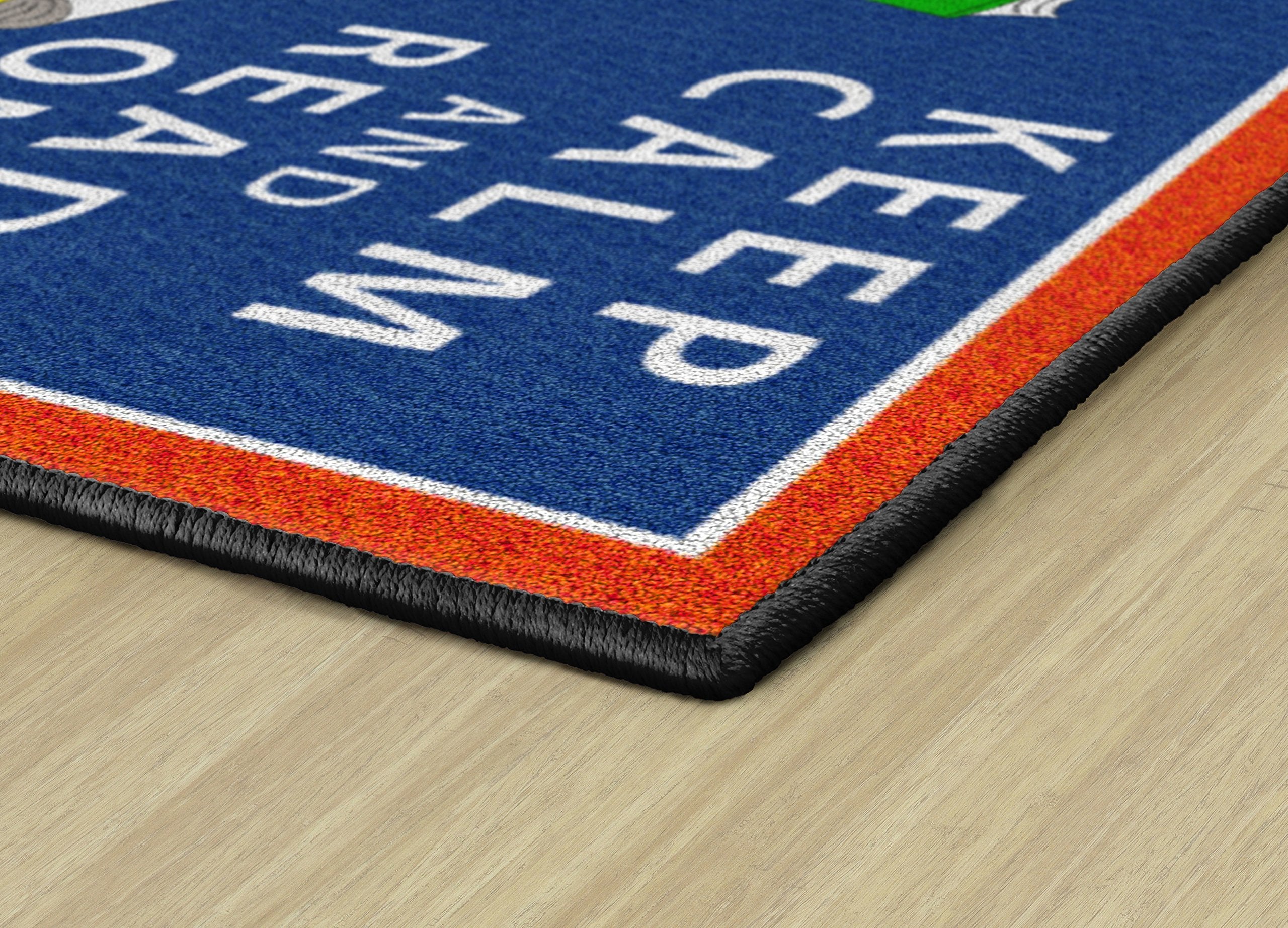 Flagship Carpets - Keep Calm & Read On Area Rug for Children's Classroom, Kid's Bedroom, Teacher's Space and at Home Family Living or Play Room, 2' x 3', Red&Blue