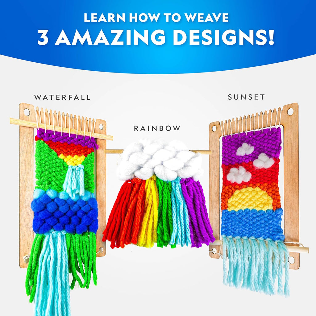 National Geographic Mega Arts & Crafts Activity Kit - 3-in-1 Craft Set for Kids | Build, Paint, Weave & Create