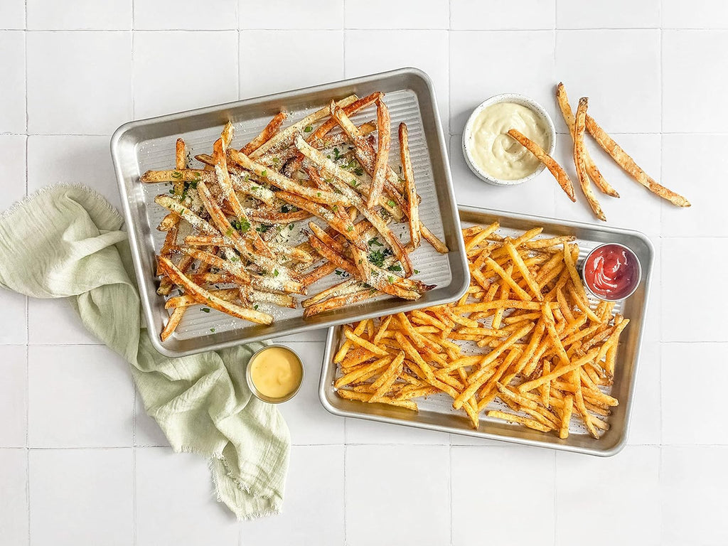 USA Pan Bakeware Nonstick Quarter Sheet Pan - Durable Aluminized Steel | 13 x 9.5 x 1 Inches