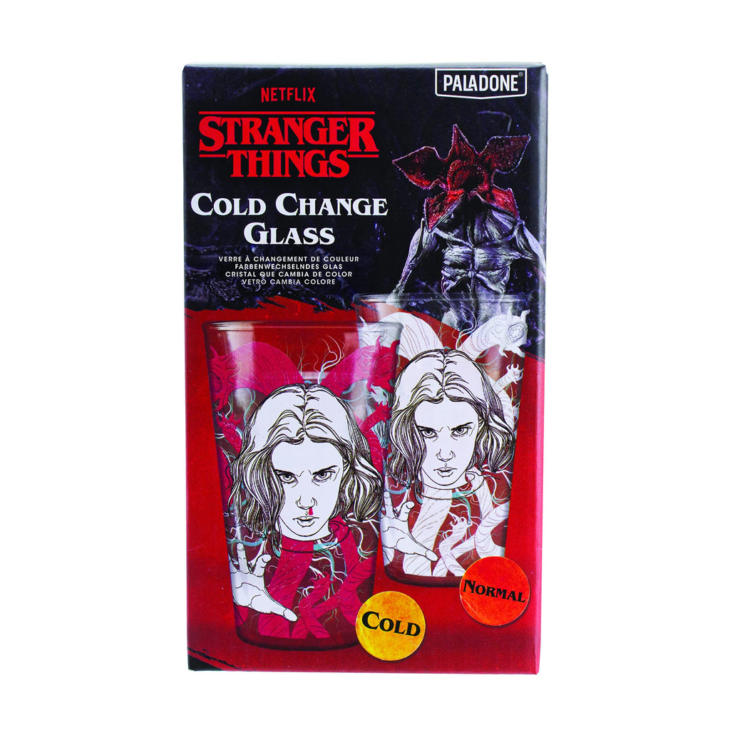 Paladone Stranger Things Eleven Drinking Glass | Color Change Cup Horror Movie Merchandise, Red, 1 Count (Pack of 1)