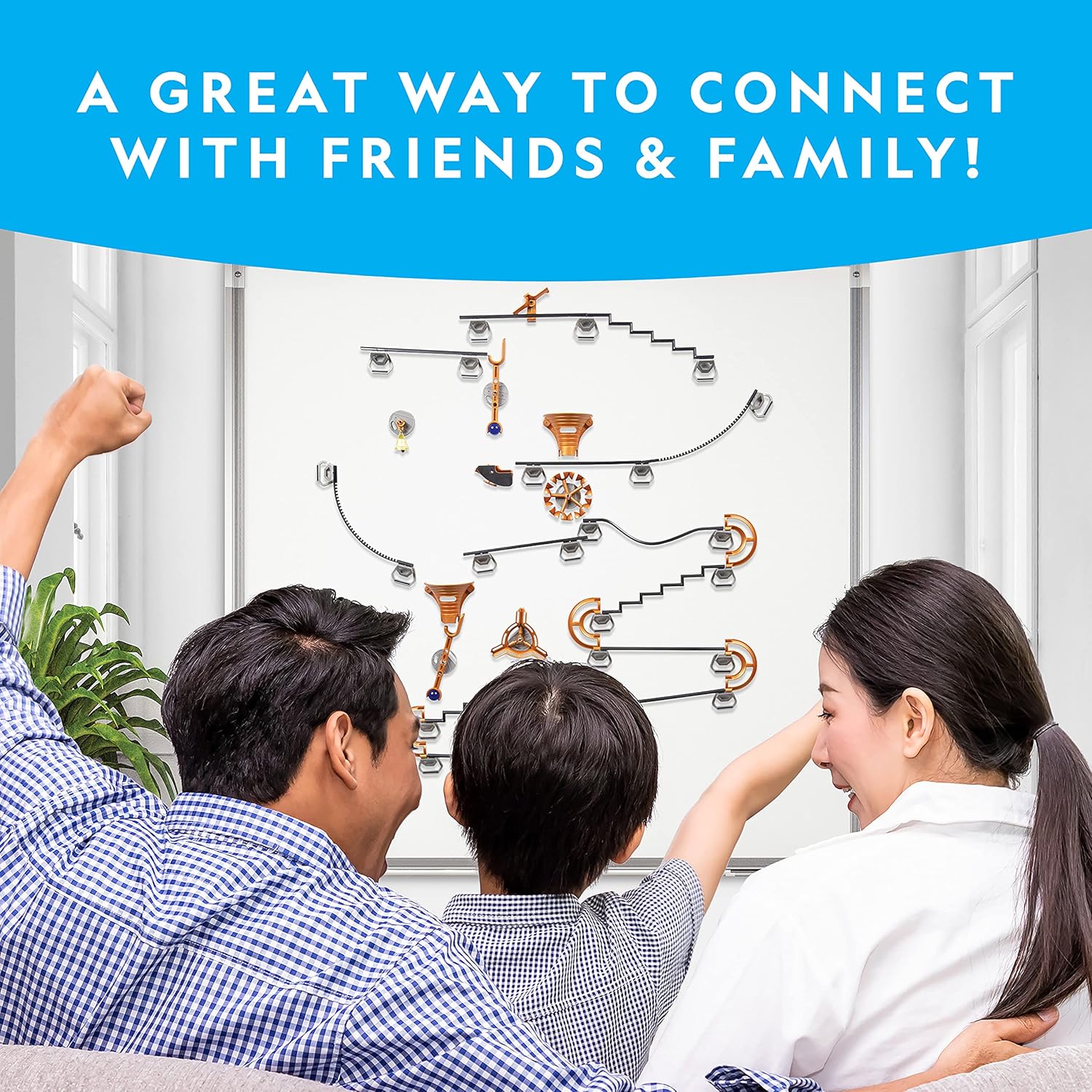 National Geographic Magnetic Marble Run - 75-Piece STEM Building Set for Kids & Adults | Create Fun Marble Mazes