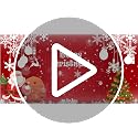 Red Christmas Window Clings Stickers Wreath Snowflakes Santa Wall Decorations - 11 Sheets