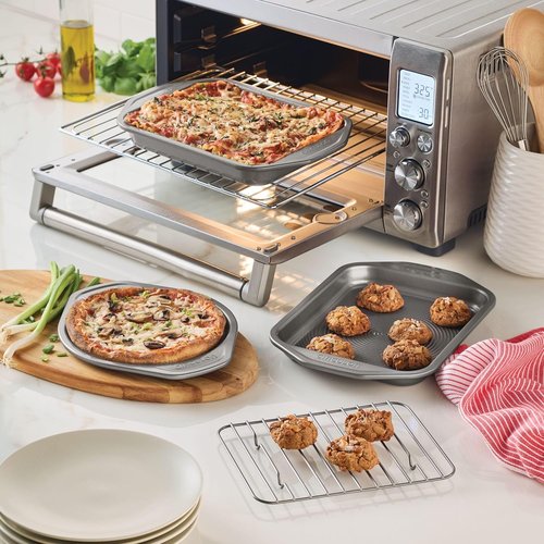 Circulon Total Bakeware Nonstick Pizza Pan Baking Set - 4-Piece Toaster Oven Essentials